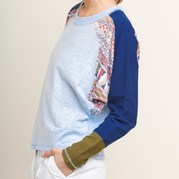 Color block dolman long cozy top - Picture 2 of 6